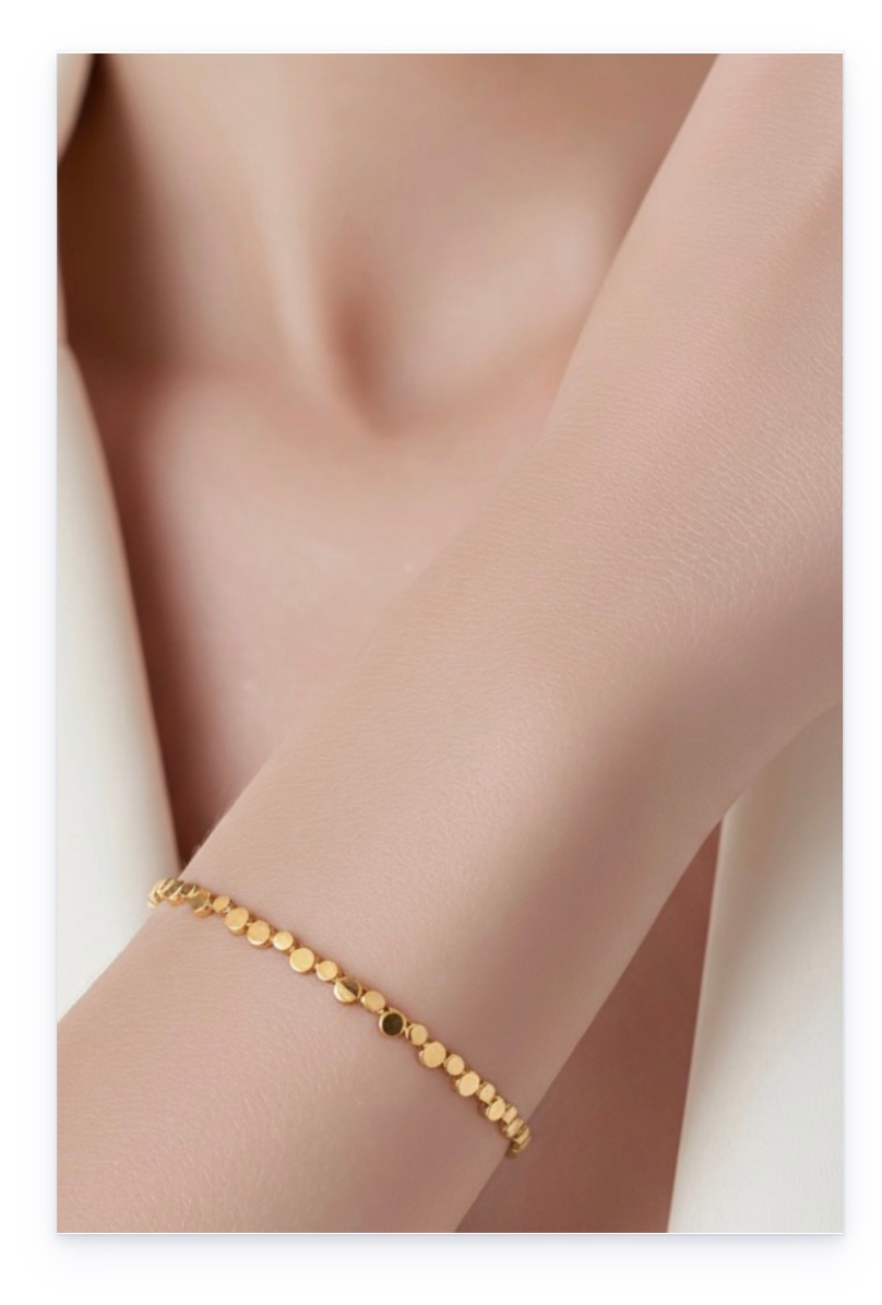 Open Adjustable Round Cuff Bracelet