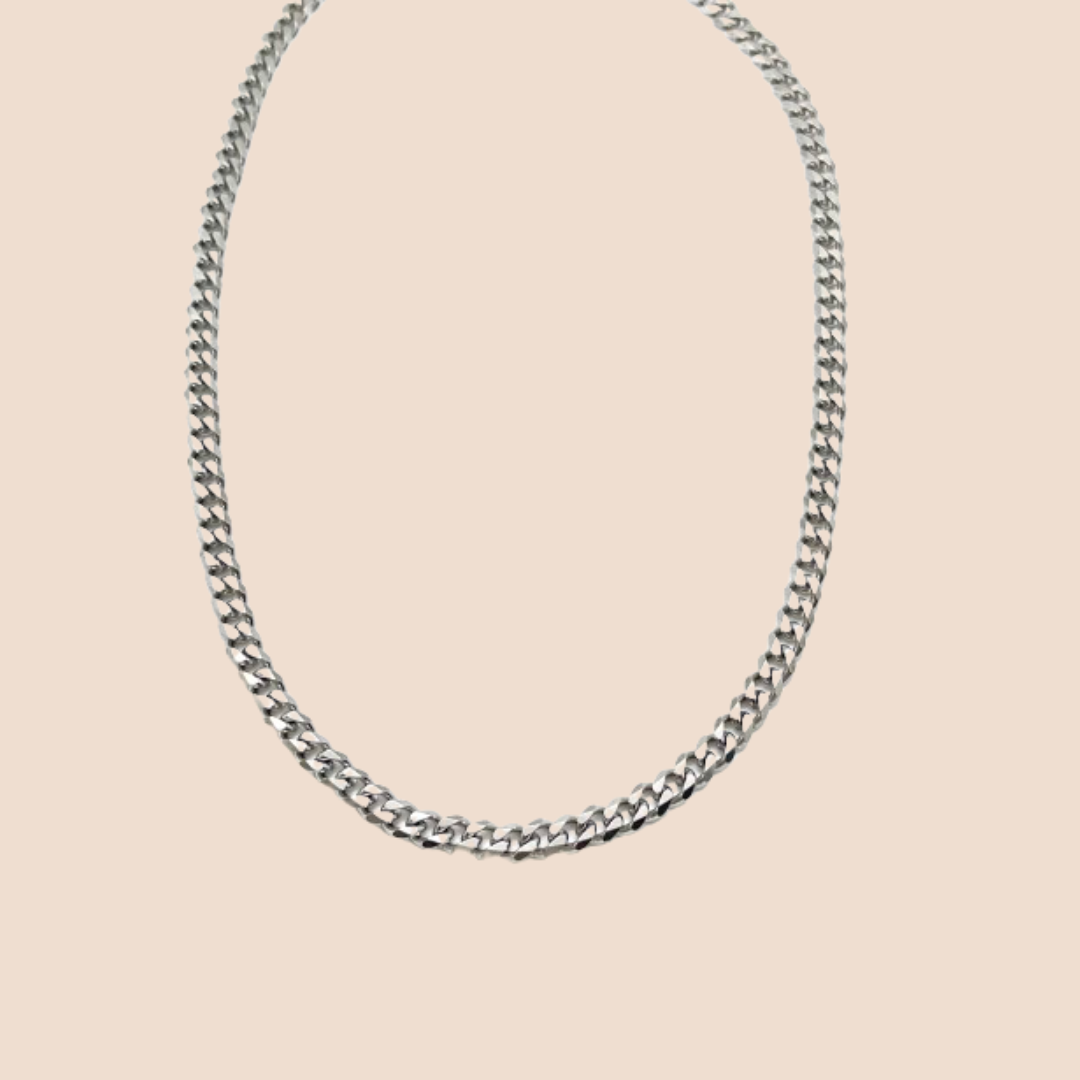 Hip-Hop Style Stainless Steel Cuban Chain Necklace