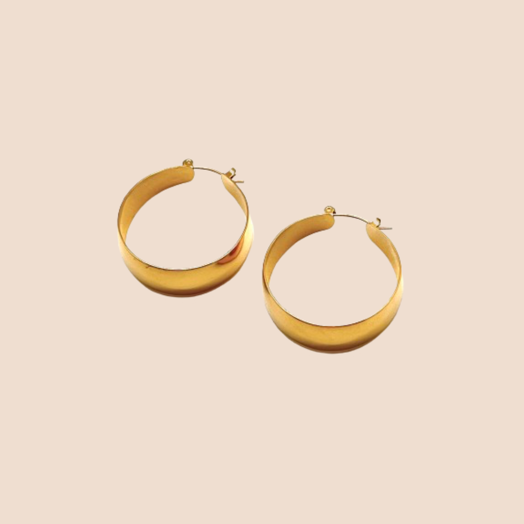 Stainless steel plating hoop earrings