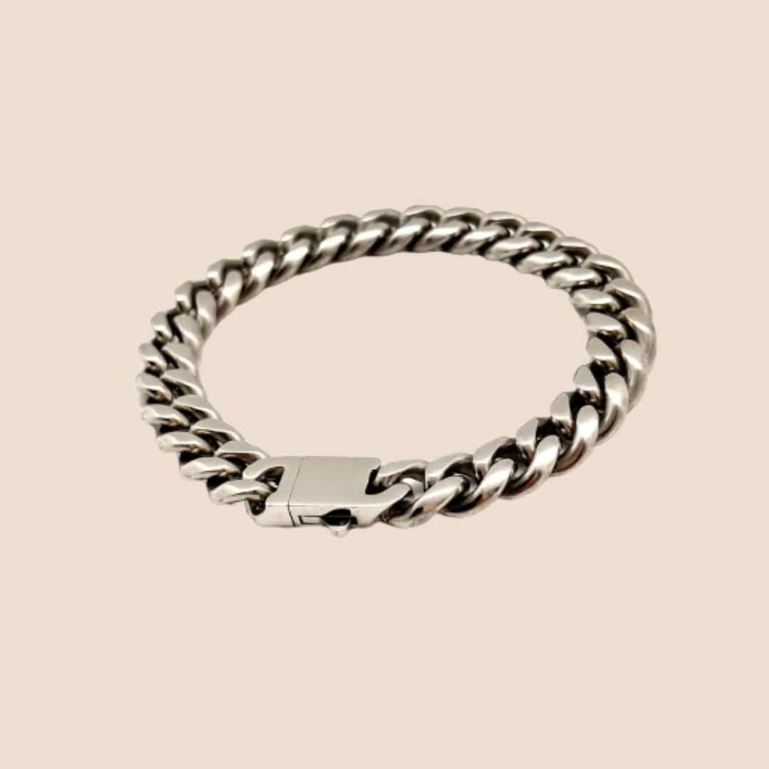 Cuban chain bracelet titanium steel