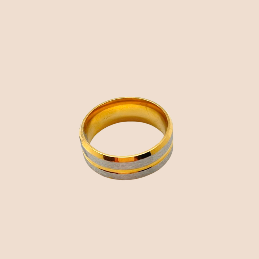 Gold-Plated Stainless Steel Ring