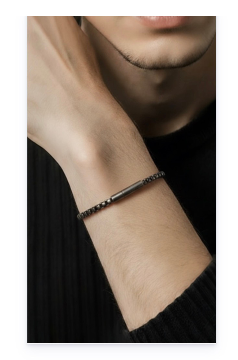 Titanium Steel Men's Bracelet