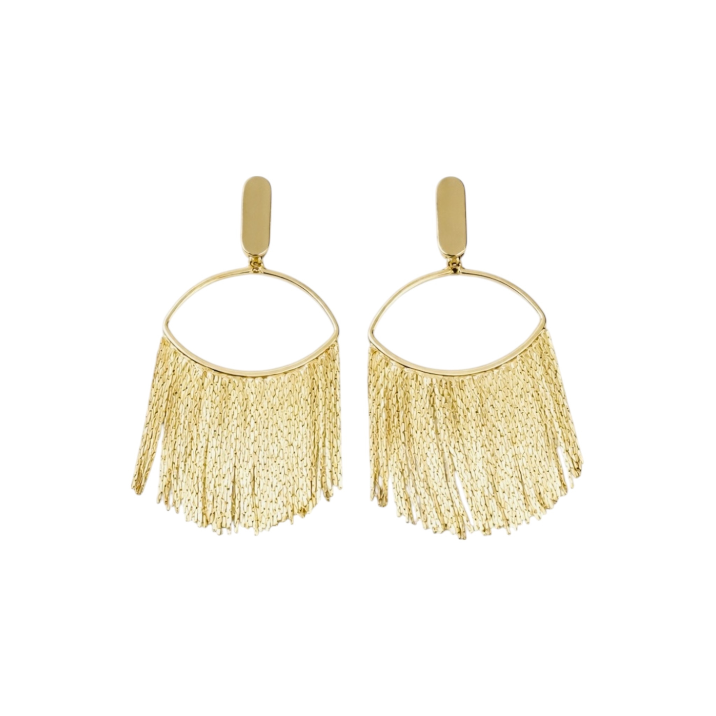 Chandelier Style Earrings, 18k Gold Plated, Copper Base