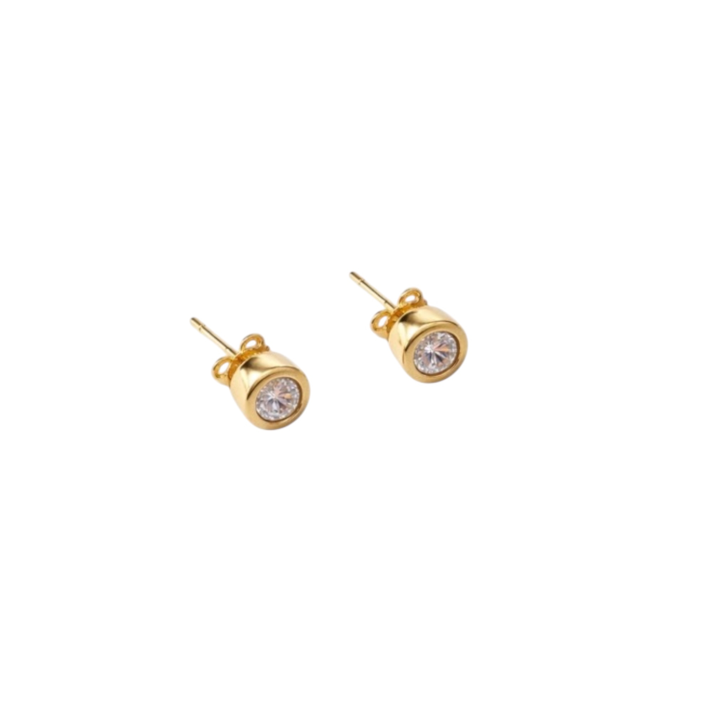 .925 Sterling Silver Plating Stud Earrings