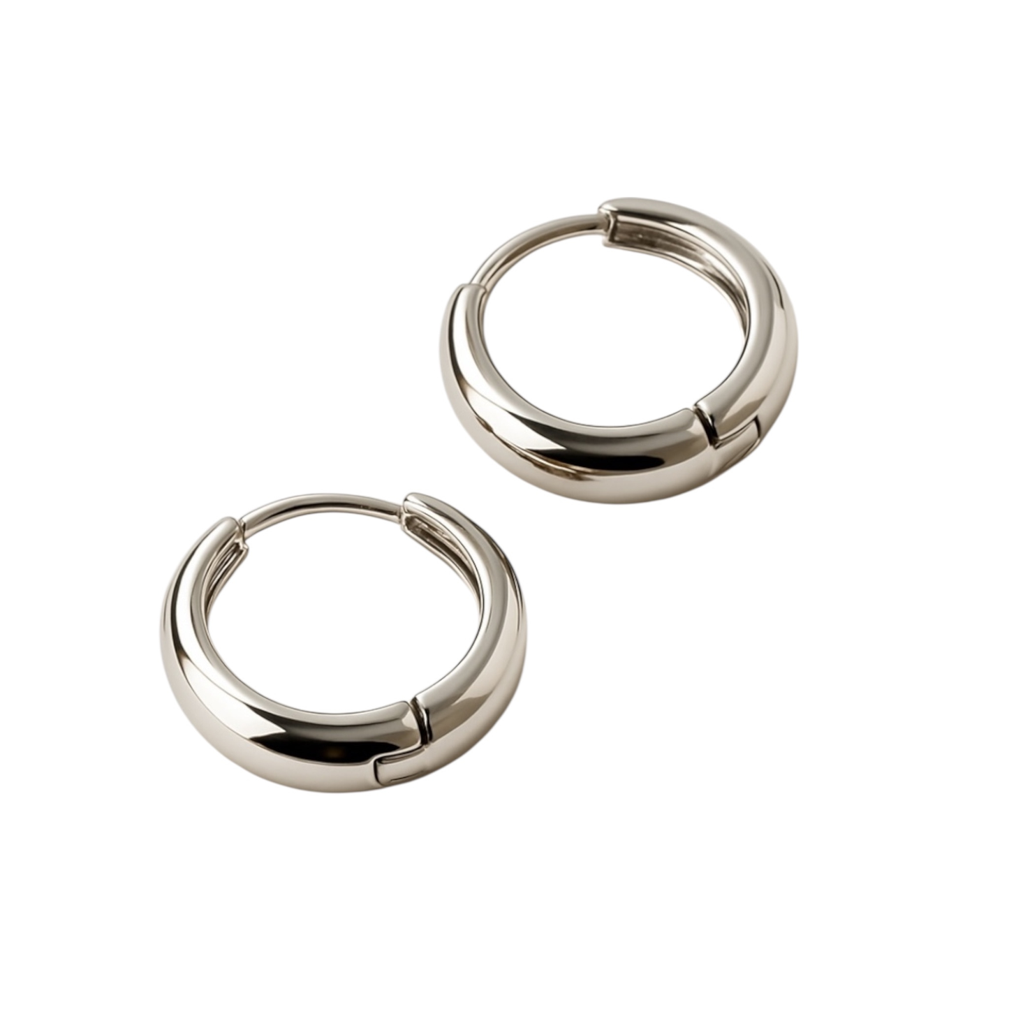 Hypoallergenic Silver-Plated Hoop Earrings
