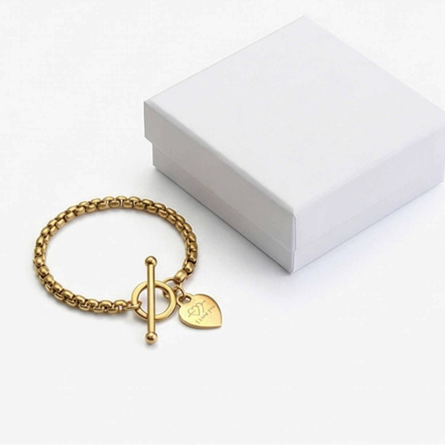 Adjustable Link Bracelet – 18K Gold Plated Stainless Steel