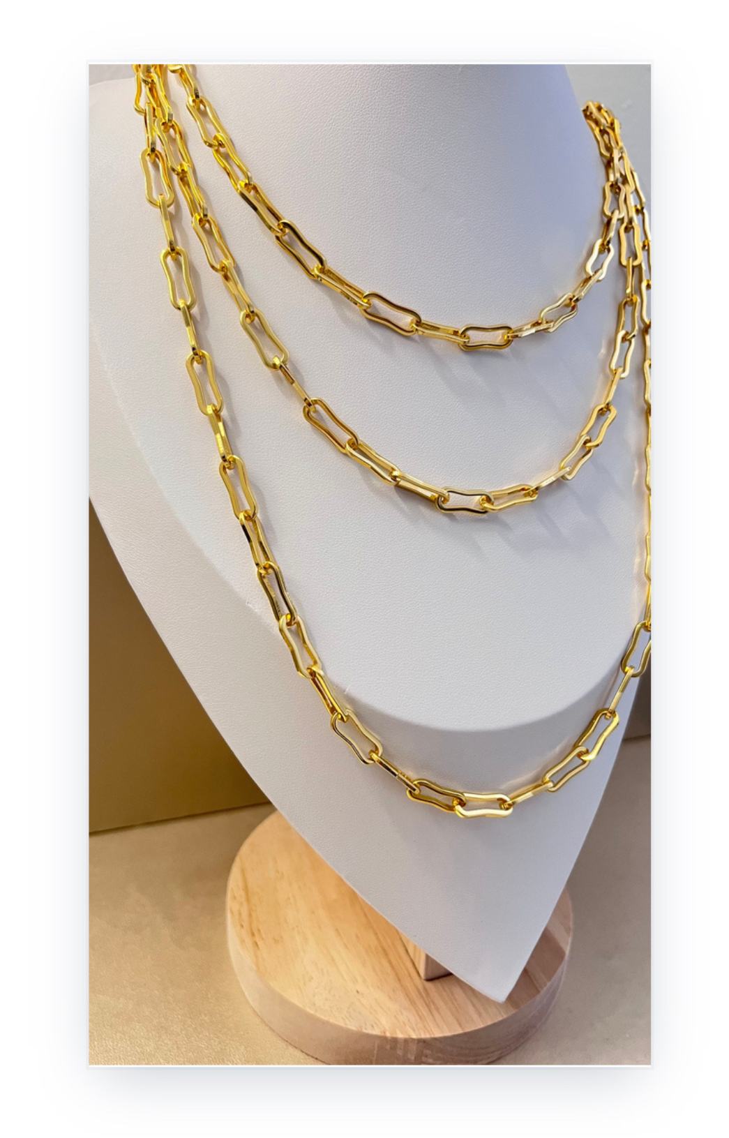 18k Gold plated Stainless steel Chain Necklace