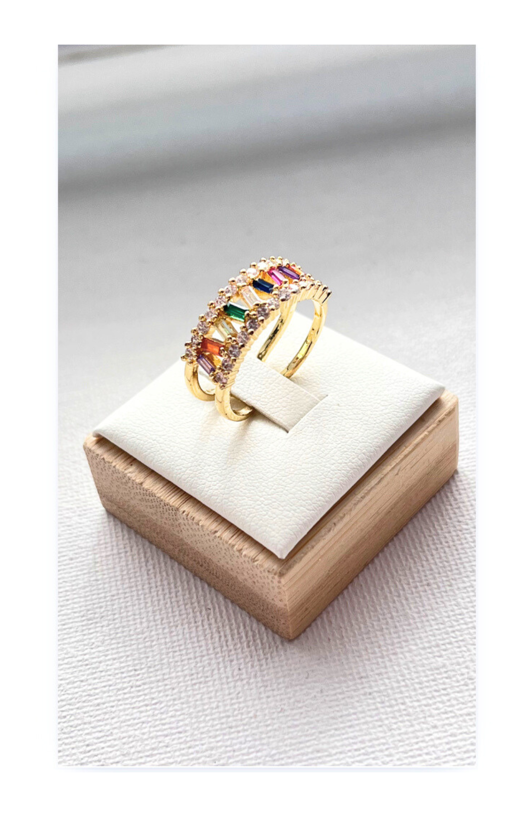 18k gold plated copper ring