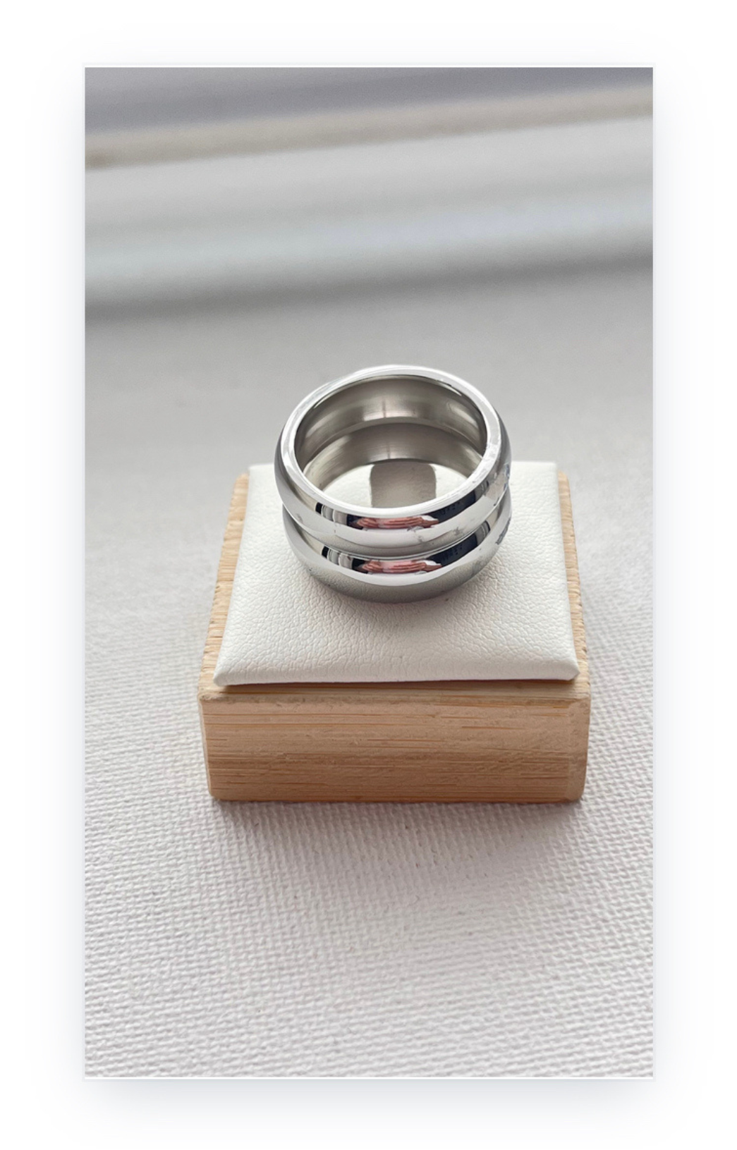 Unisex Titanium Steel Plated Rings