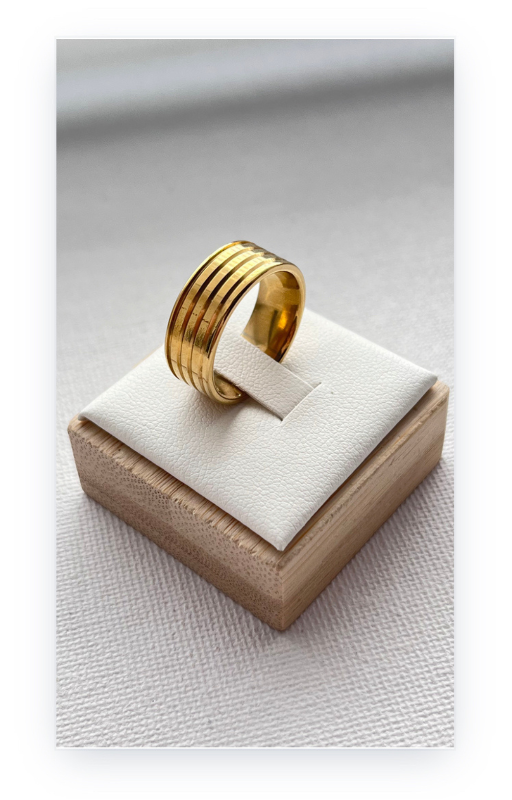 Polished Stainless Steel Band Ring