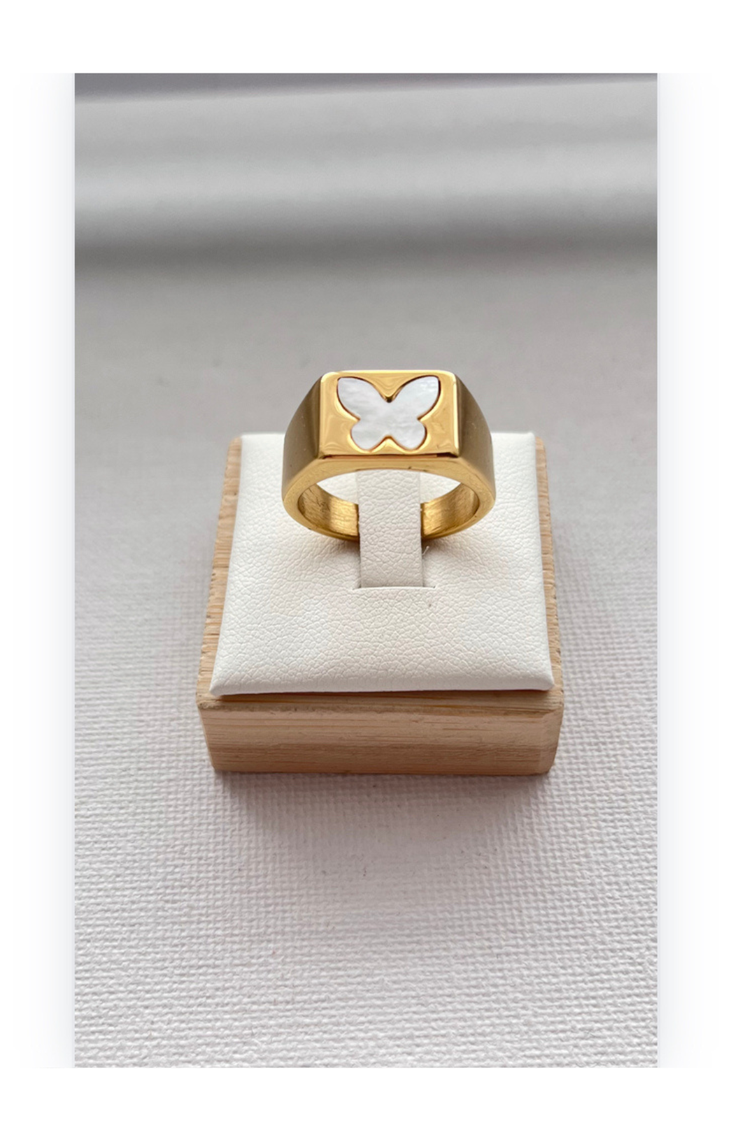 Simple-style ring,14k gold plated,stainless steel