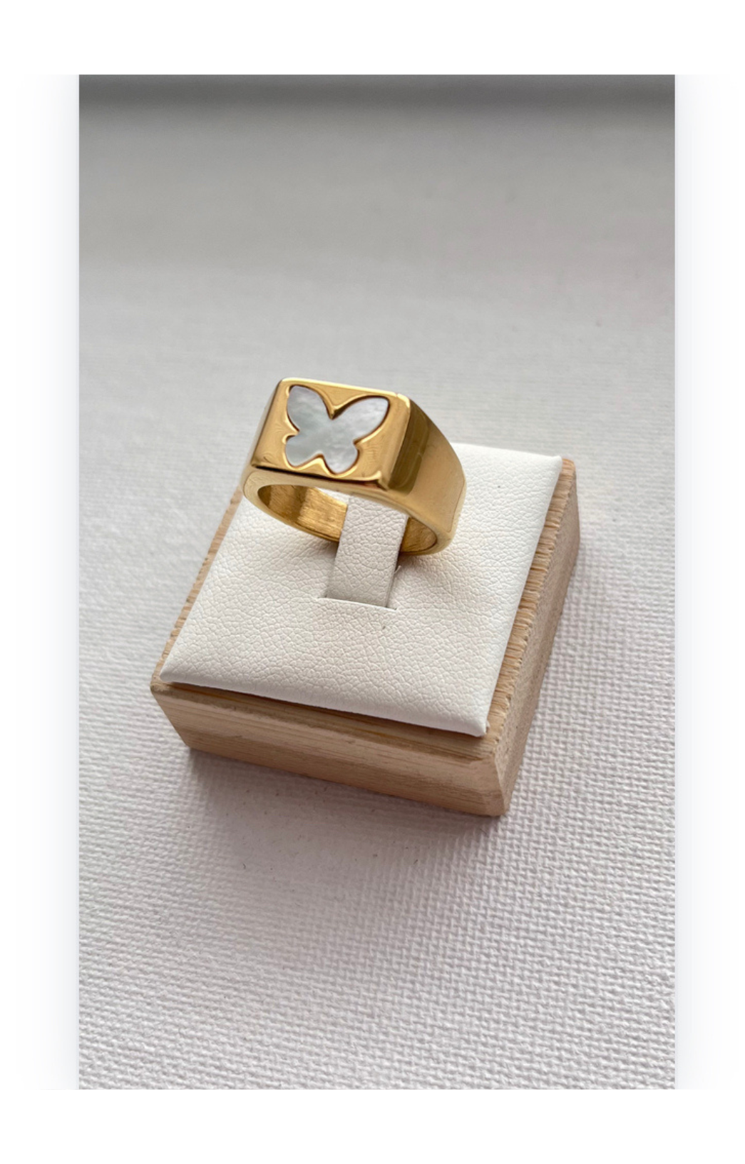 Simple-style ring,14k gold plated,stainless steel