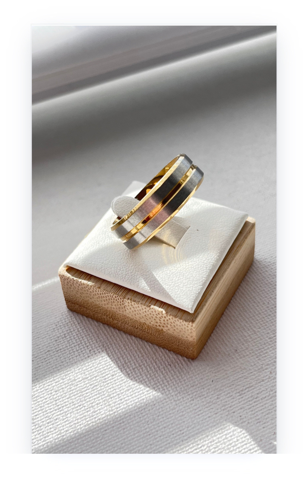 Gold-Plated Stainless Steel Ring