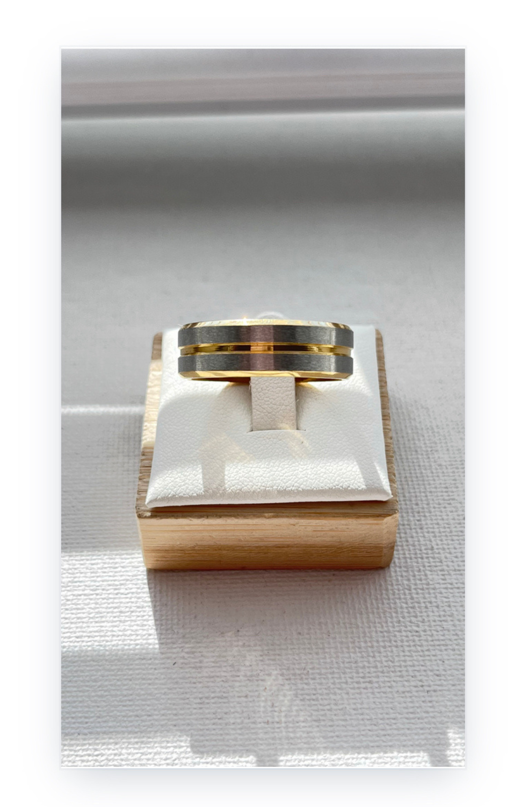 Gold-Plated Stainless Steel Ring