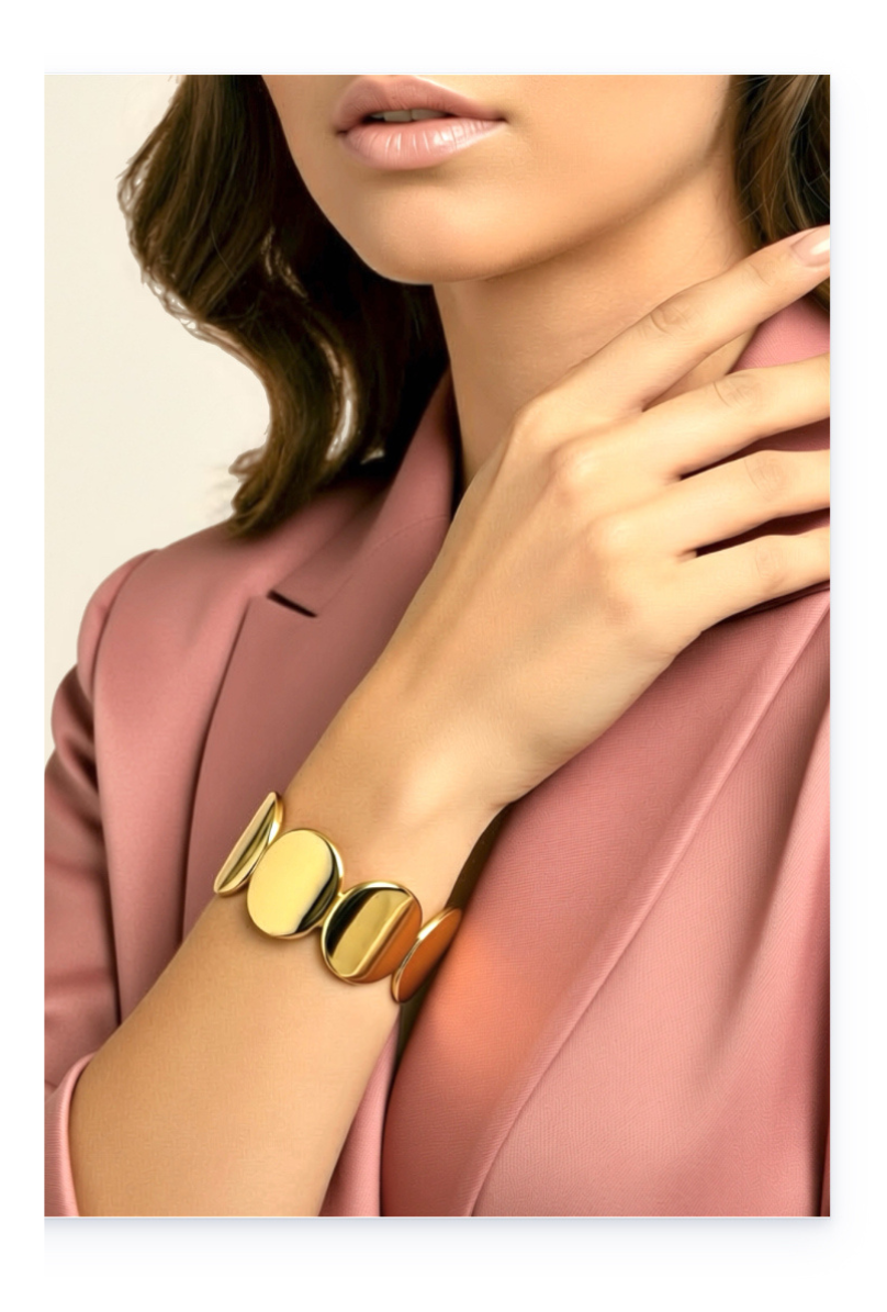 Minimalist Stainless Steel Open Cuff Bracelet