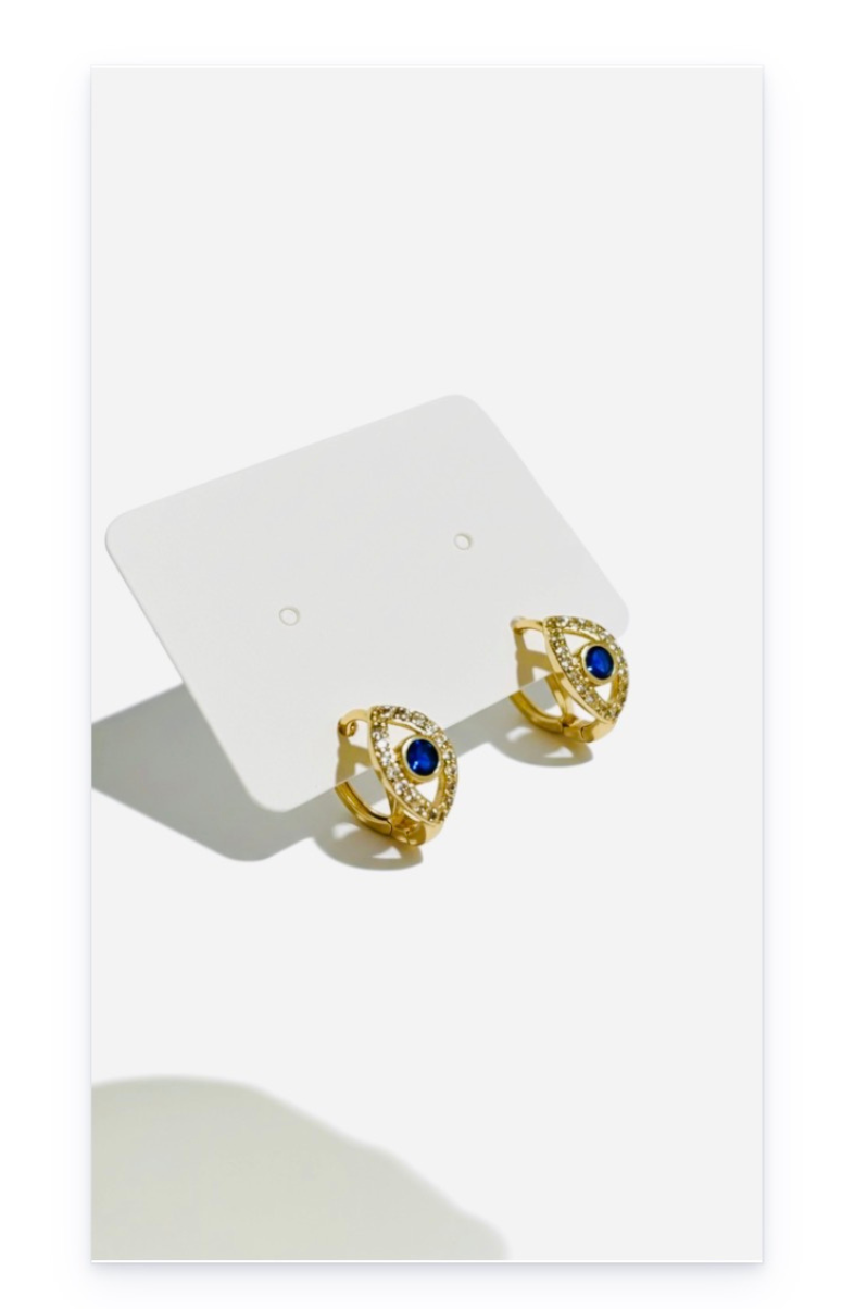 Gold-Plated Huggie Hoop Earrings