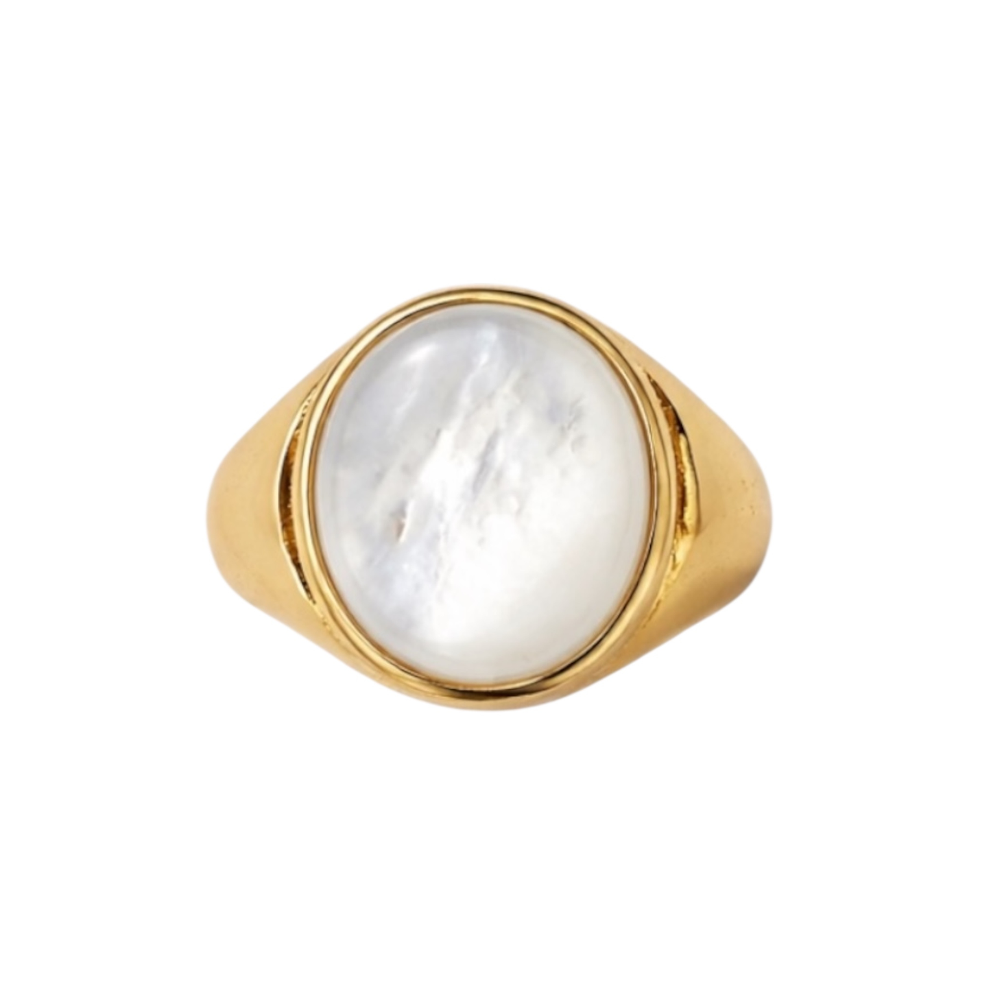 Chunky Gold-Plated Stainless Steel Ring
