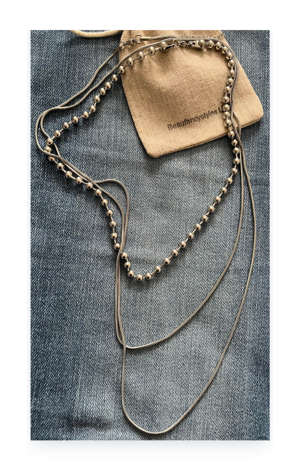 Stainless steel snake Chain-Necklace