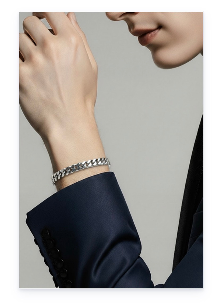 Cuban link bracelet