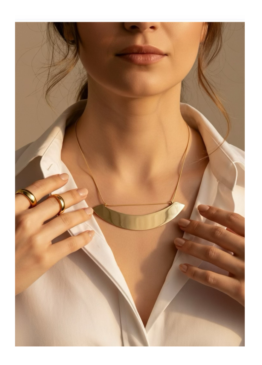 Minimalist Stainless Steel-18k Gold plated Necklace