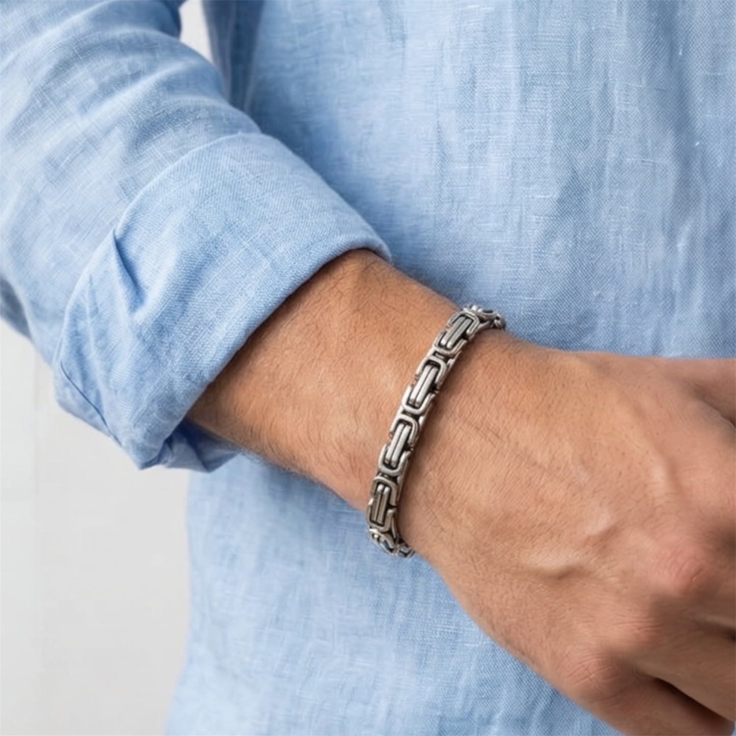 Stylish Stainless Steel Link Bracelet for Me