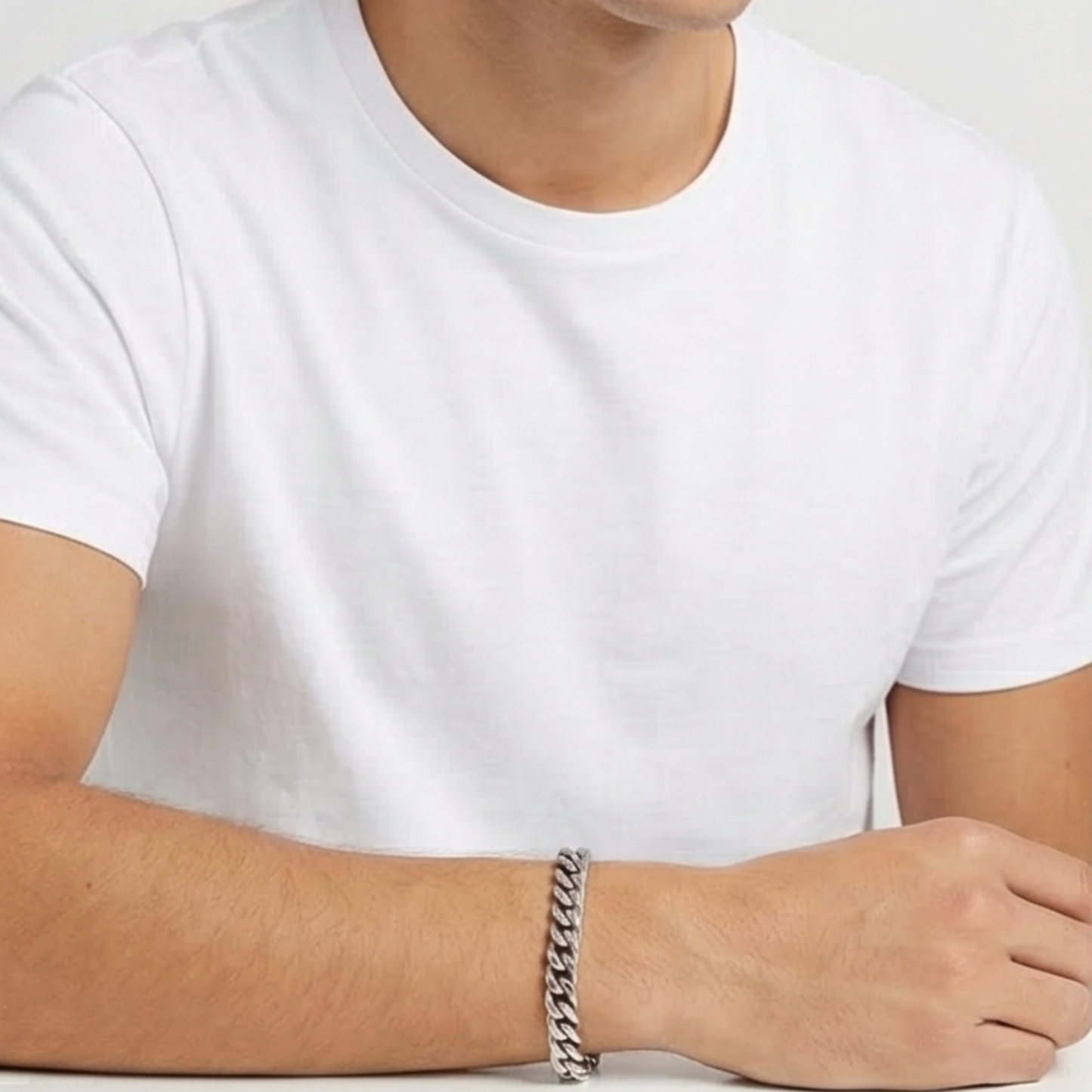 Cuban chain bracelet titanium steel