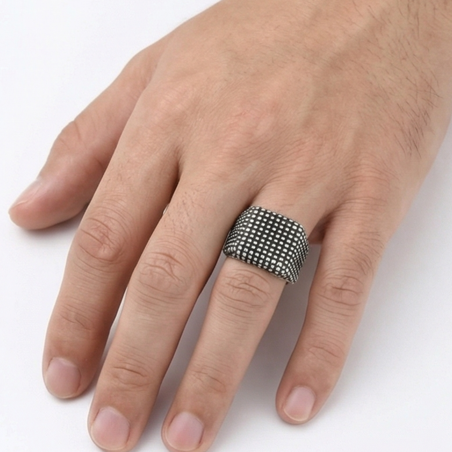 Men's stainless steel ring