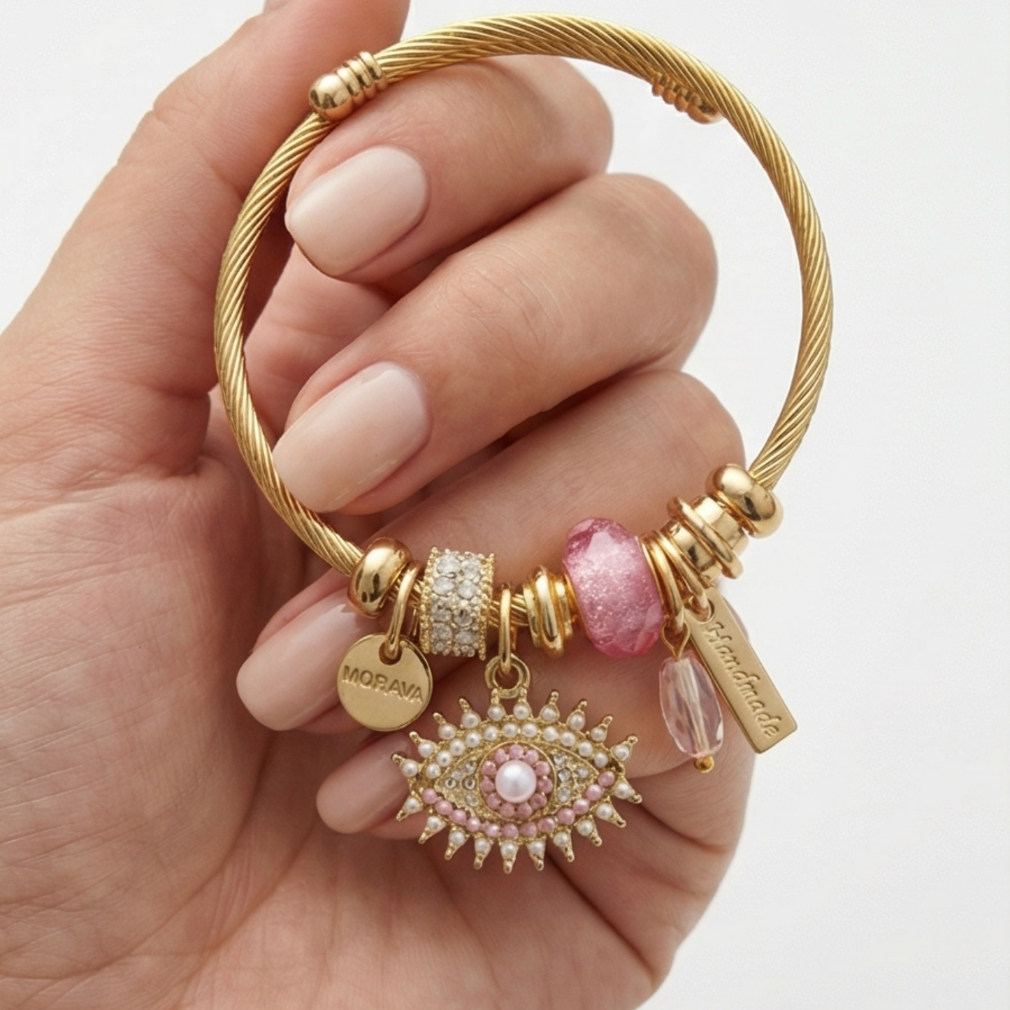 Charming Evil eye Pendant Bracelet