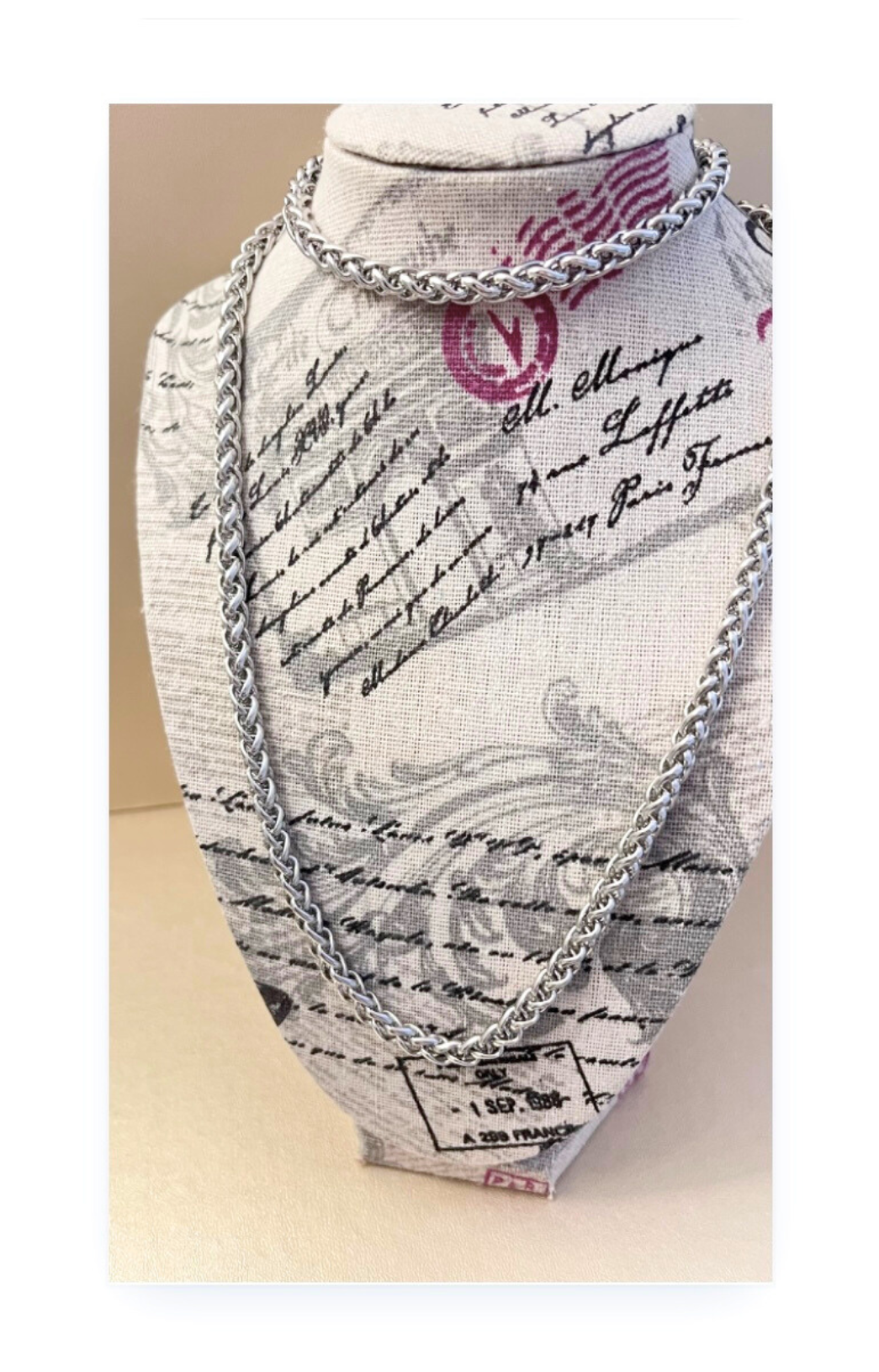 Long Stainless Steel Cord Chain for Men