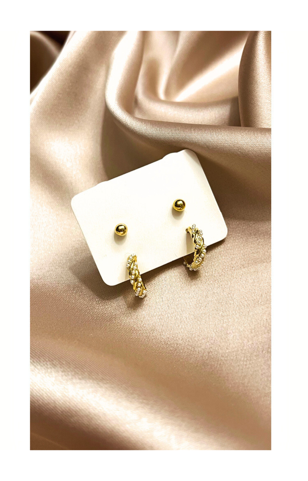 Gold plated Earring Set