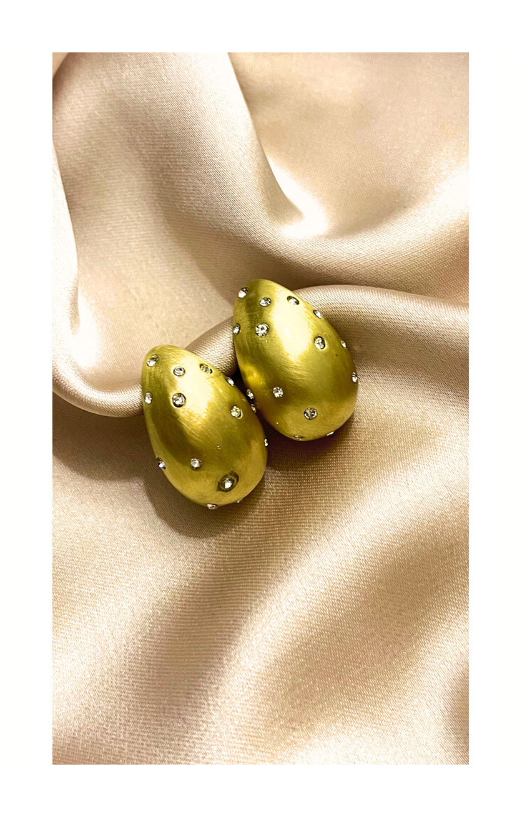 Tear Drop Stud Earrings