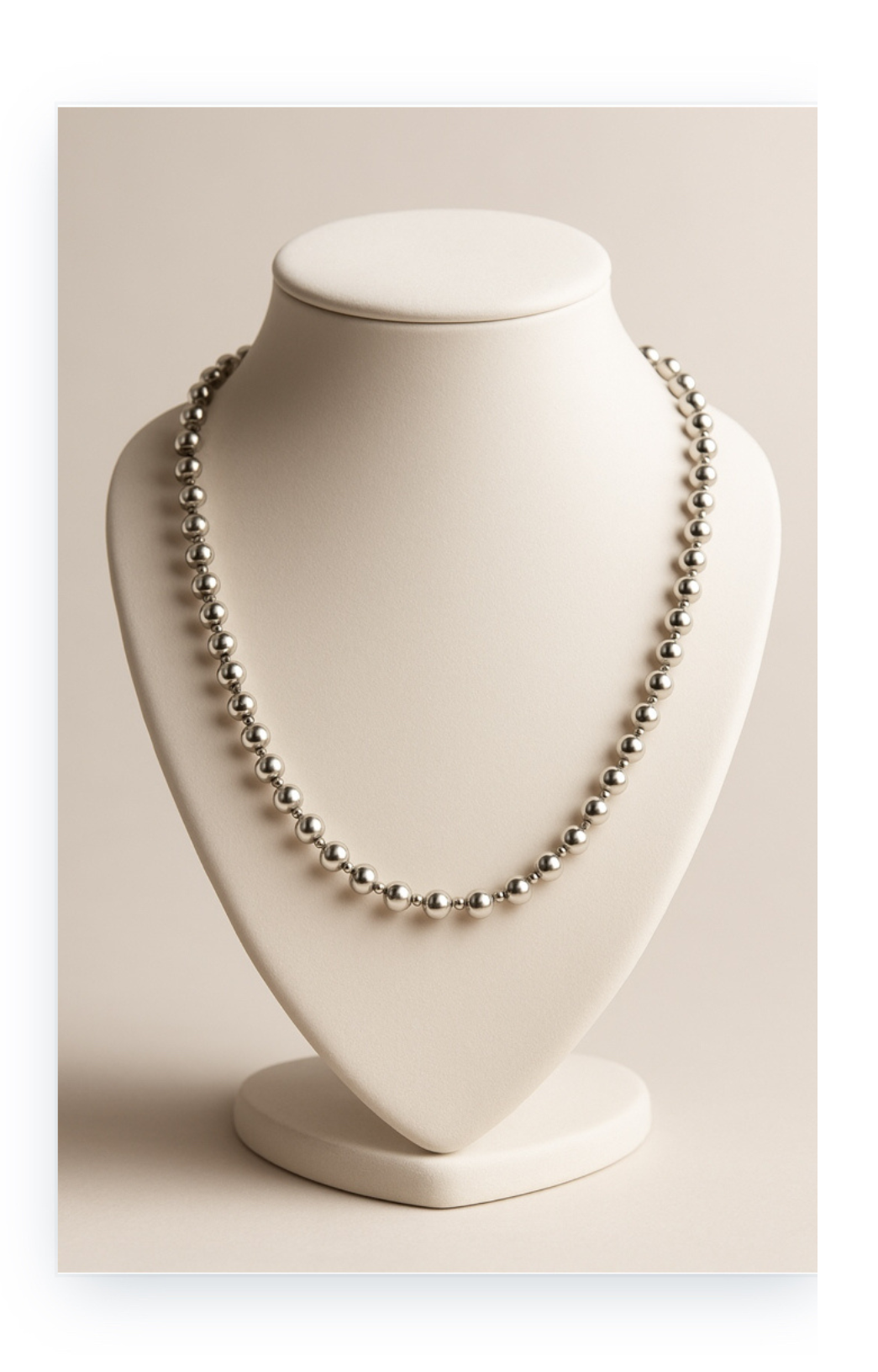 Stainless Steel bead Necklace