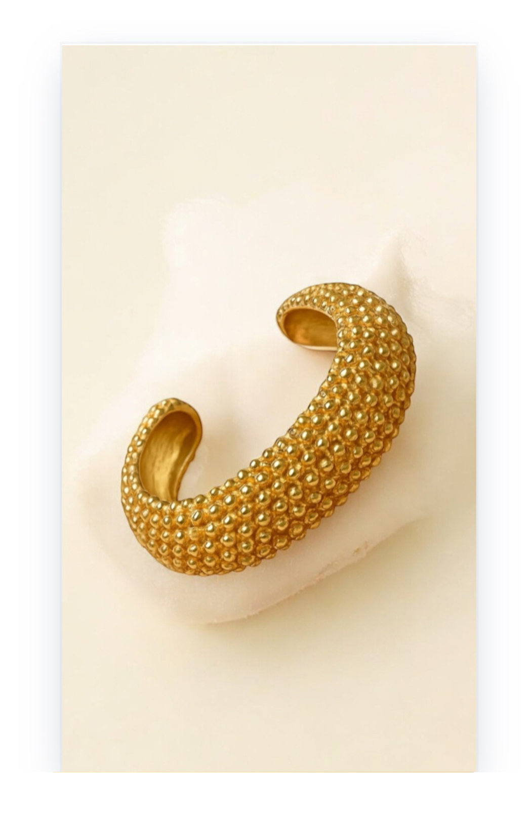 Chunky Gold-Plated Cuff Bracelet