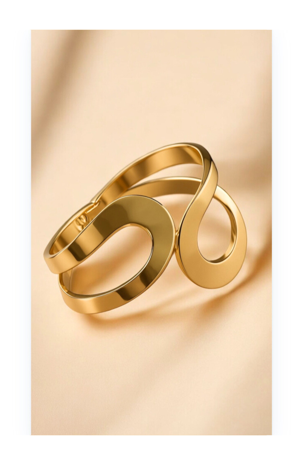 Stainless Steel Open Cuff Bangle Bracelet
