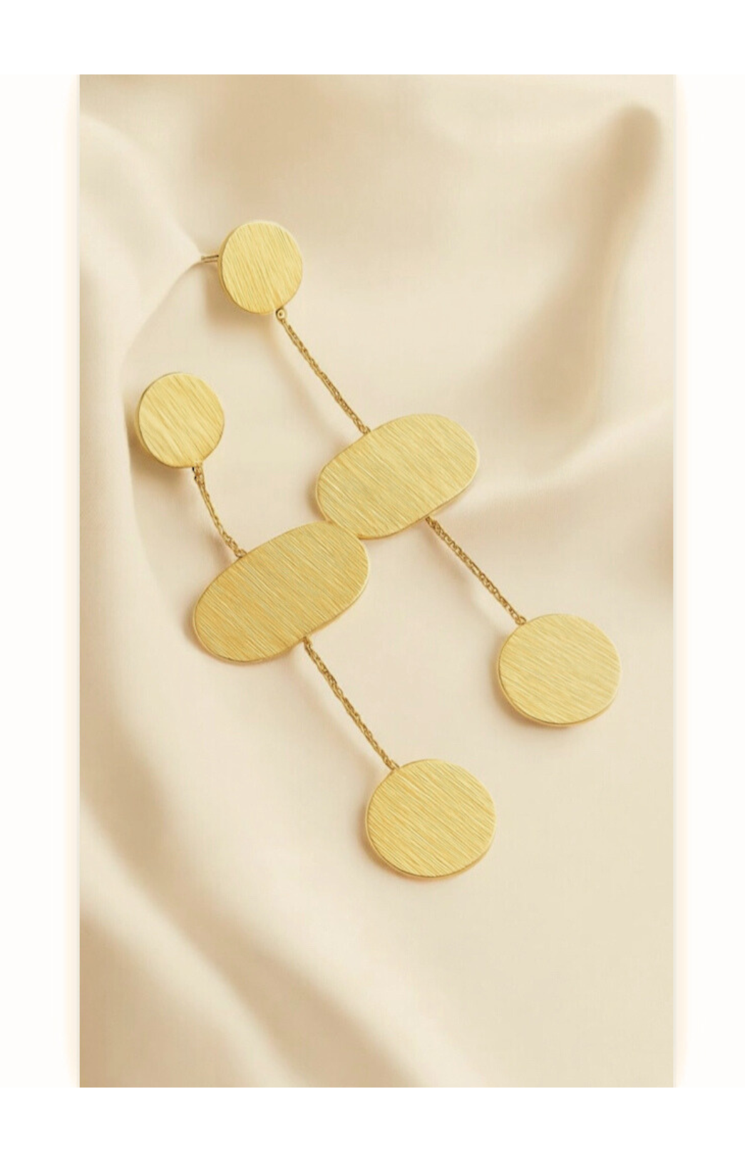 Tassel geometric earrings