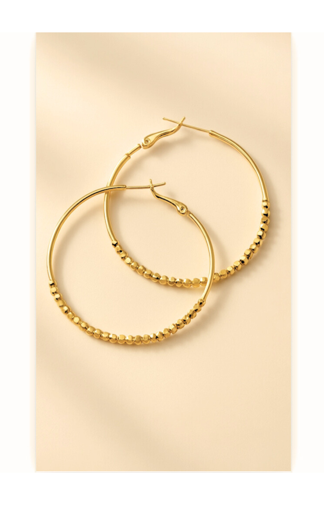 18K Gold-Plated Copper Hoop Earrings
