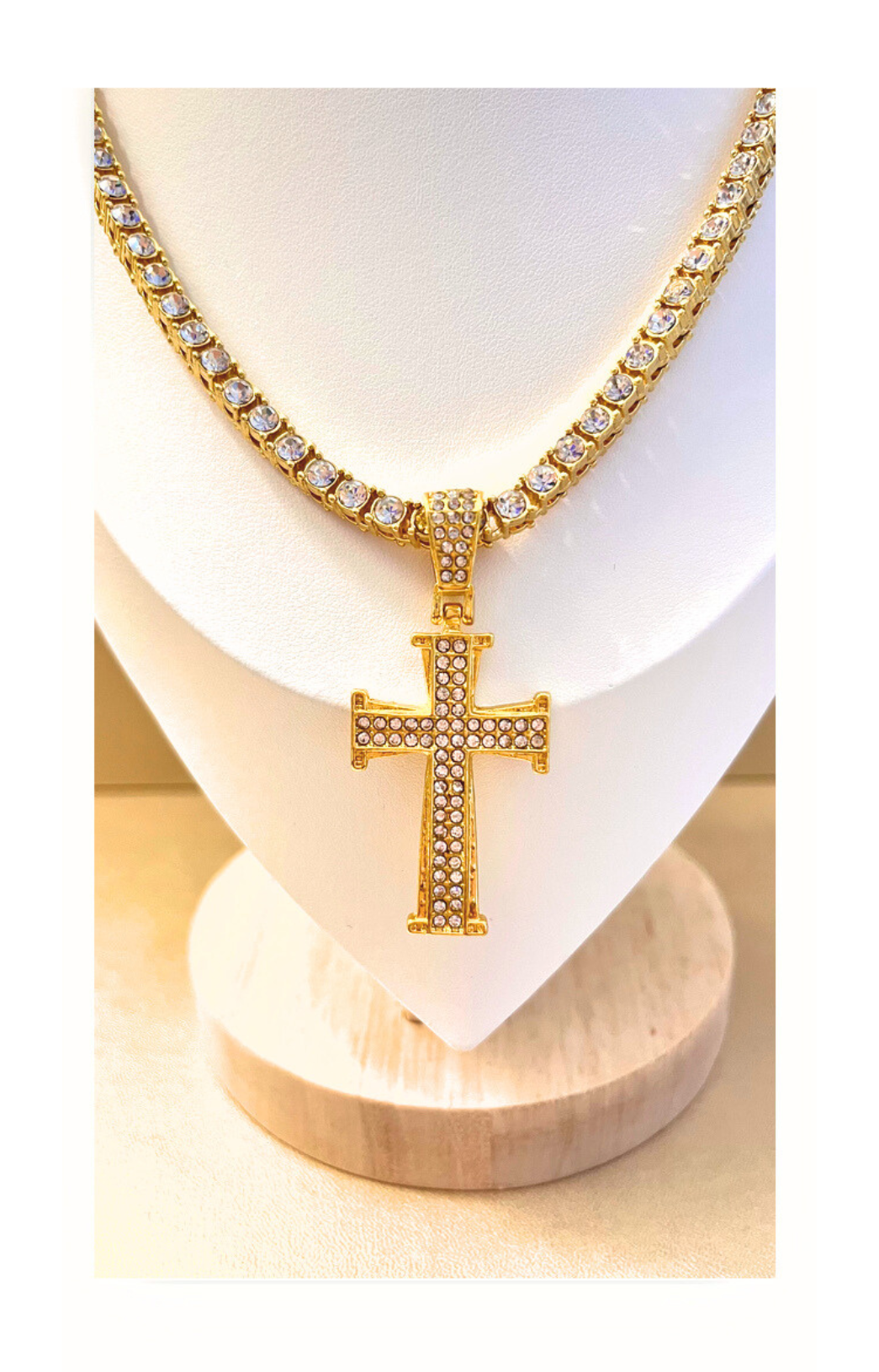 Fashion Cross Charm and Necklace for Men