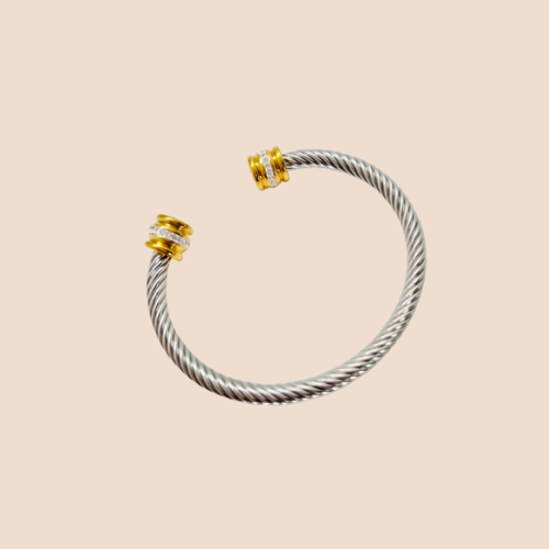 Stainless Steel Twisted Cable Bracelet