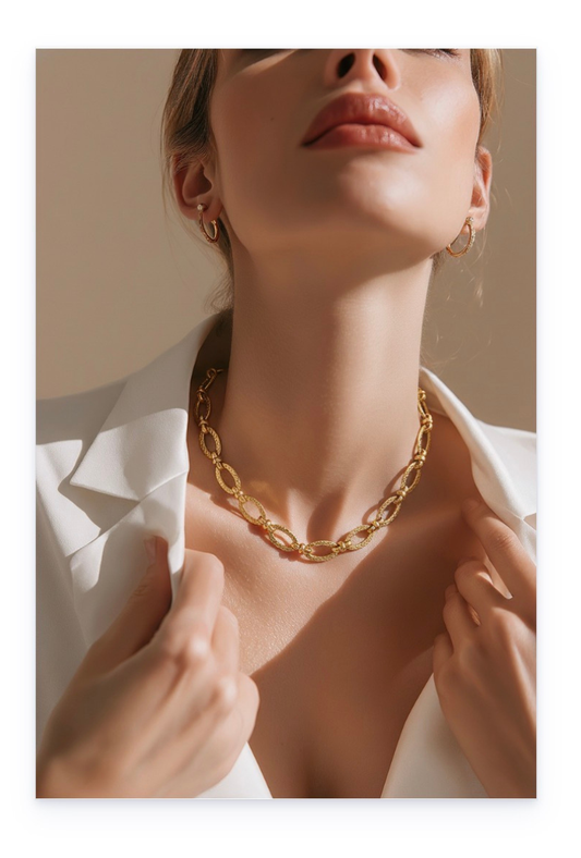 Chunky Gold Plated Necklace