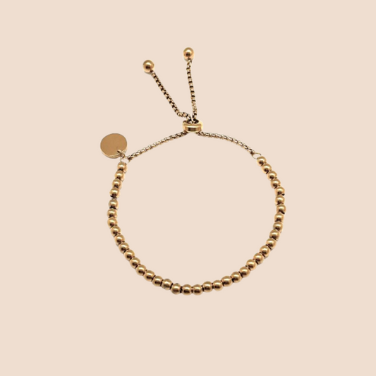 Titanium Steel Bracelet with 18K Gold Plating