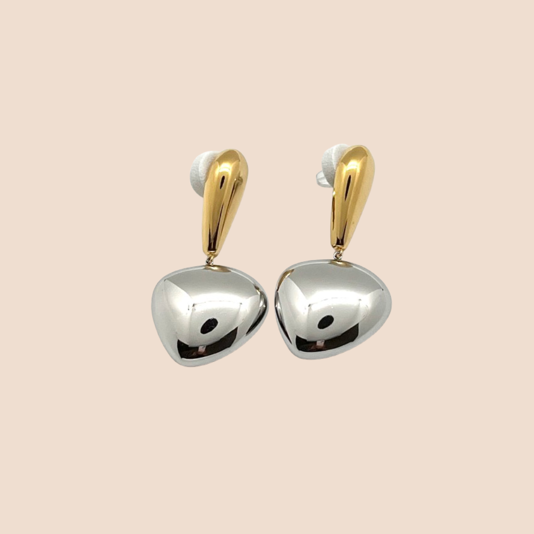 Stainless Steel 18K Gold Plated Earrings