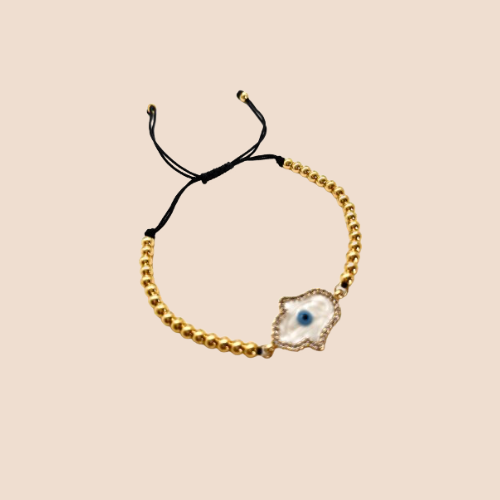 Evil Eyes Zircon Bracelet - Gold-Plated Chic Charm