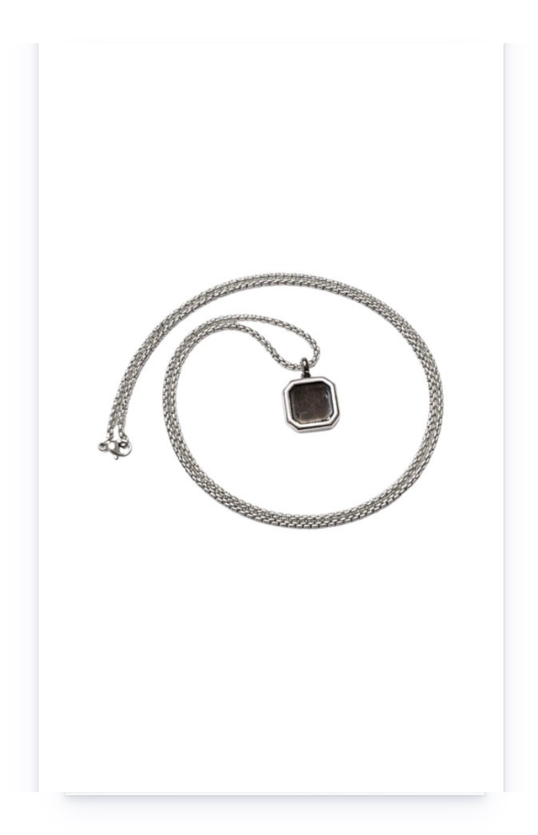 Stainless steel chain with pendant for men