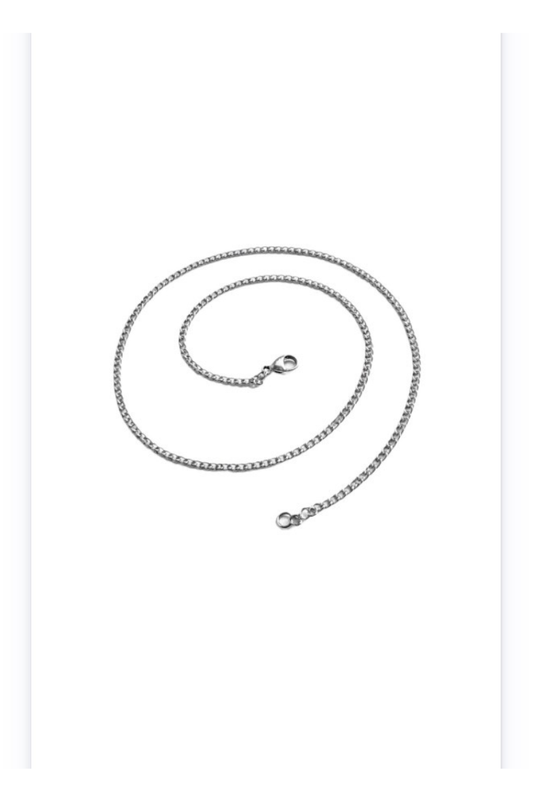 Stainless steel chain necklace-water resistant