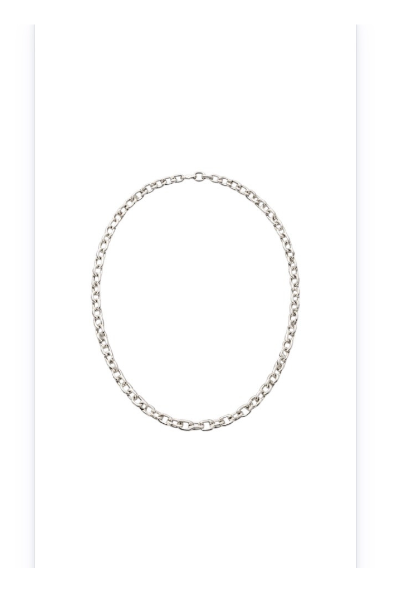 Stainless Steel Chain Link Necklace & Bracelet Set