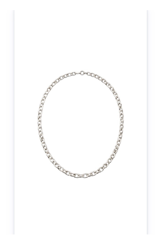Stainless Steel Chain Link Necklace & Bracelet Set
