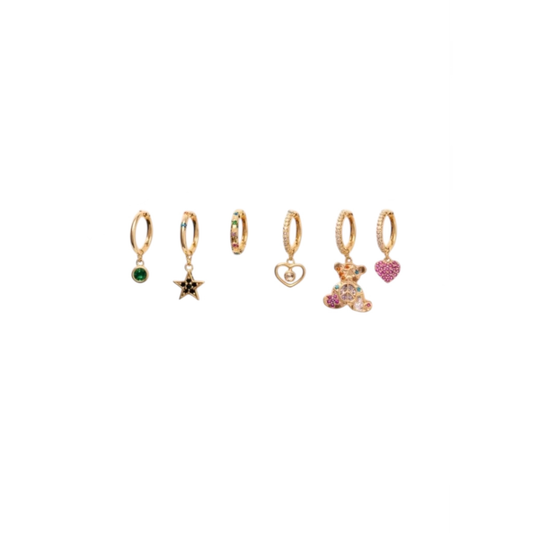 Gold-Plated Mini Stud Earrings on Copper