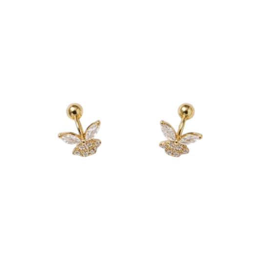 Butterfly  Earrings in .925 Sterling Silver