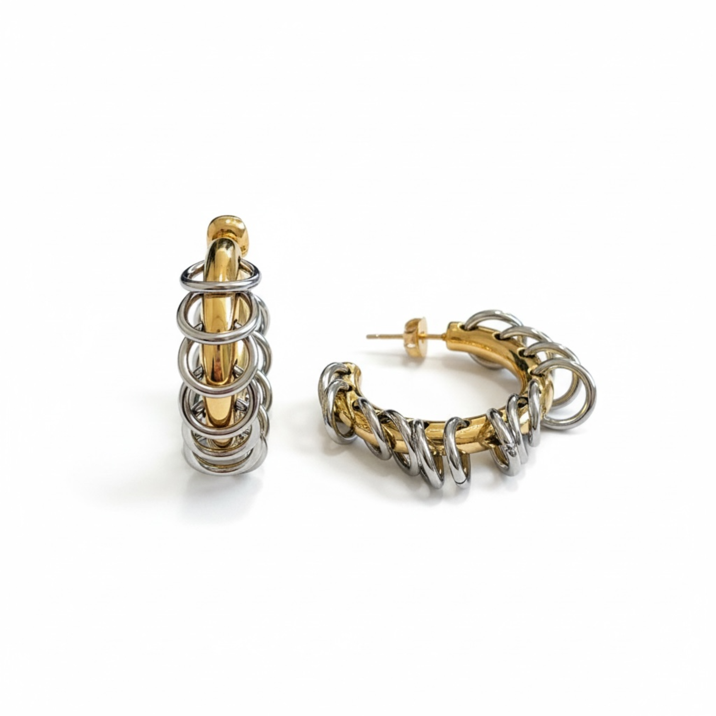 18k Gold-plated Stainless steel Hoop Earrings