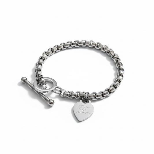 Adjustable Link Bracelet – 18K Gold Plated Stainless Steel